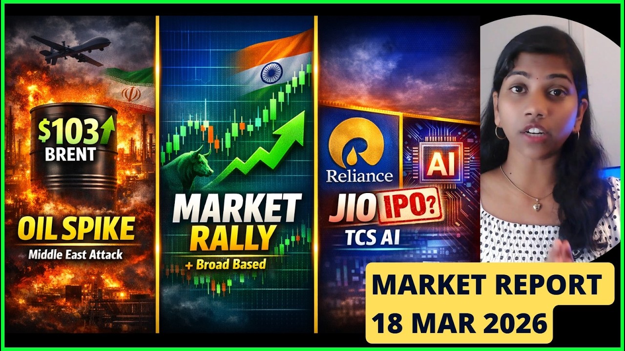 Iran Attack &rarr; Oil Above $100! Will Nifty Fall Today? | #Nifty  Pre Market Report | 18 Mar 2026