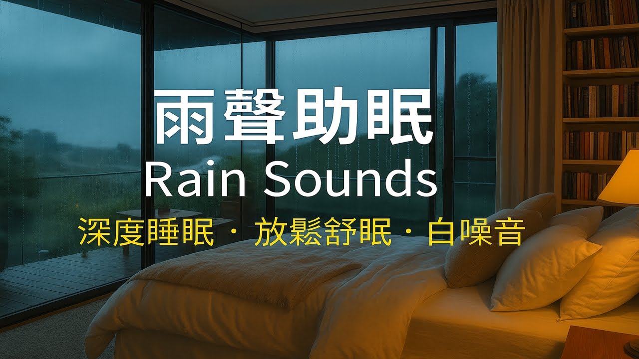 夜讀 Night Reading  雨聲助眠 Rain Sounds | 放鬆舒眠 Relaxation | 深度睡眠 Deep Sleep | 減壓專注 Stress Relief & Focus