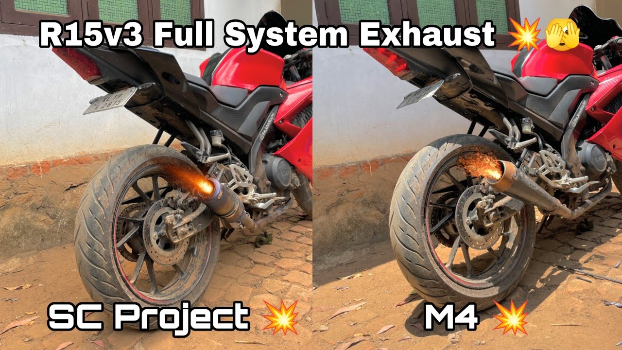 R15v3 Full System Exhaust 💥🫣 || SC Project & M4 💥