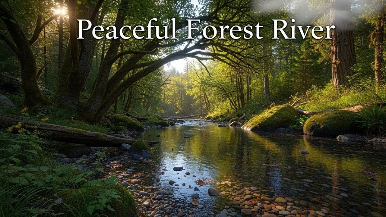 Tranquil River Flow 🌿 Soothing Nature Soundscape for Sleep and Stress Relief #463