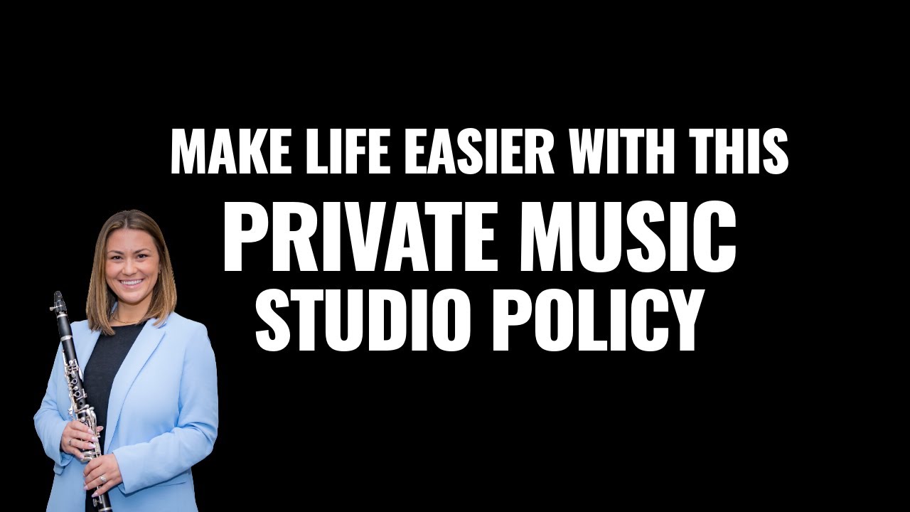 How to Write a Studio Policy That Makes Private Music Teaching Easier