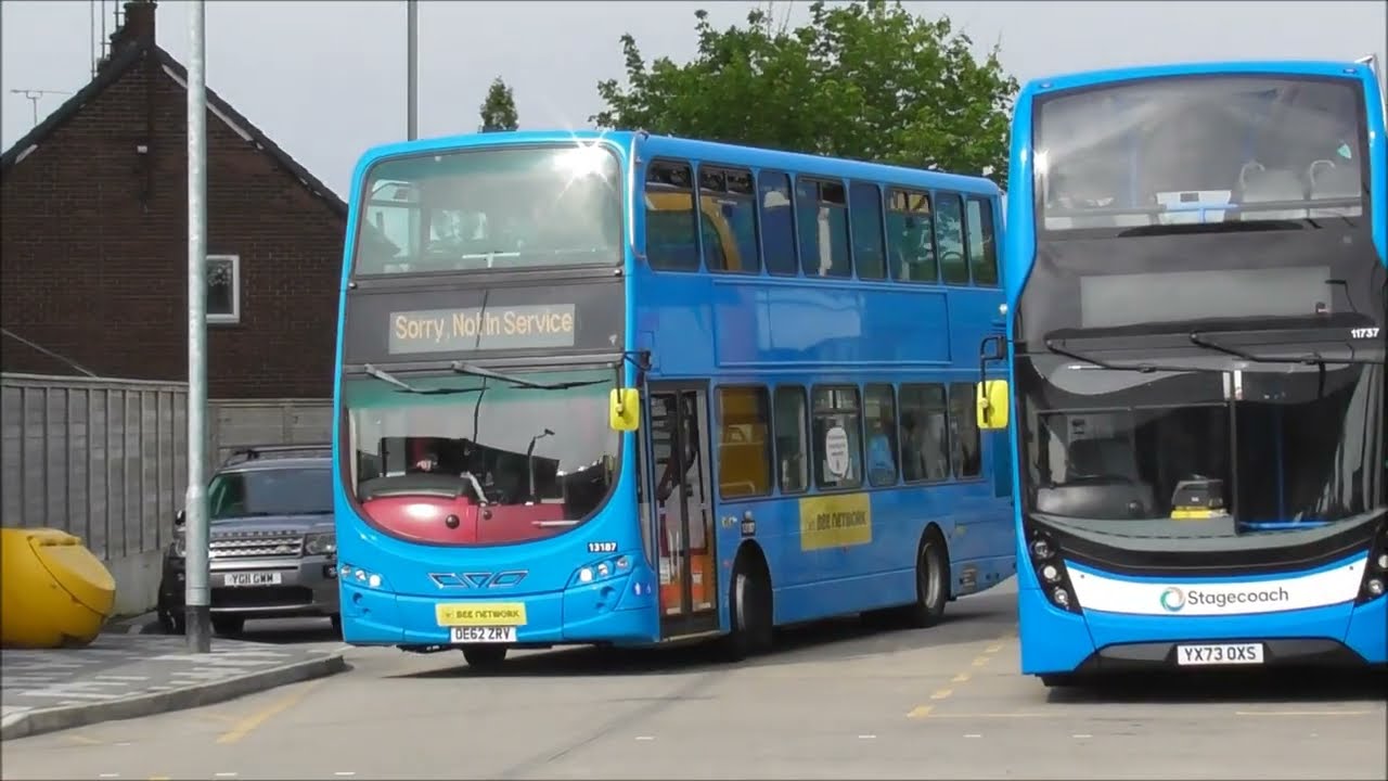 (FHD) Buses At Ashton Under Lyne Interchange On 02/05/2024