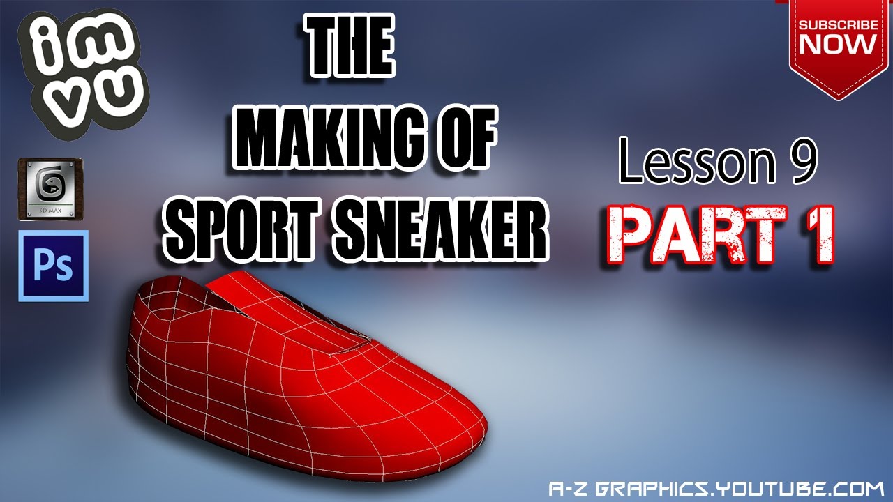 How to Mesh in IMVU (lesson9/Part1) The Making of sport sneakers