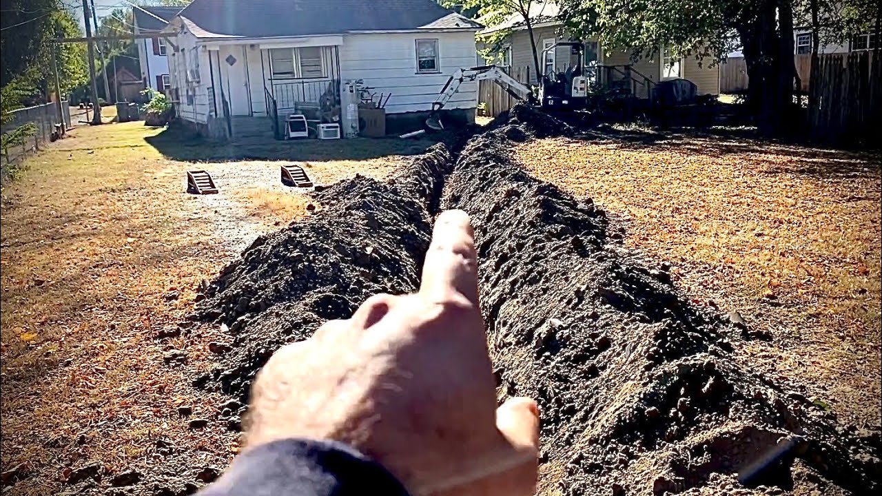 How to dig up an old sewer line