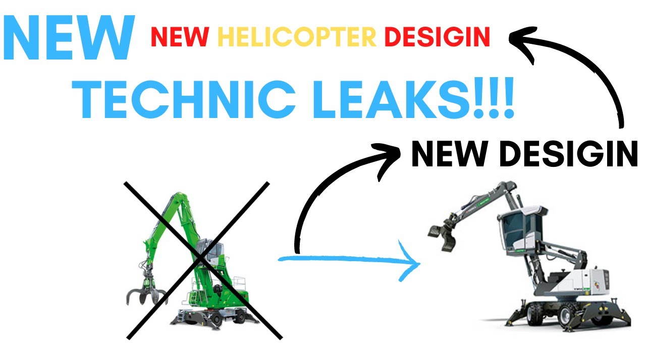 lego 2022 (New technic leaks 42144 material handler, airbus h175,..)