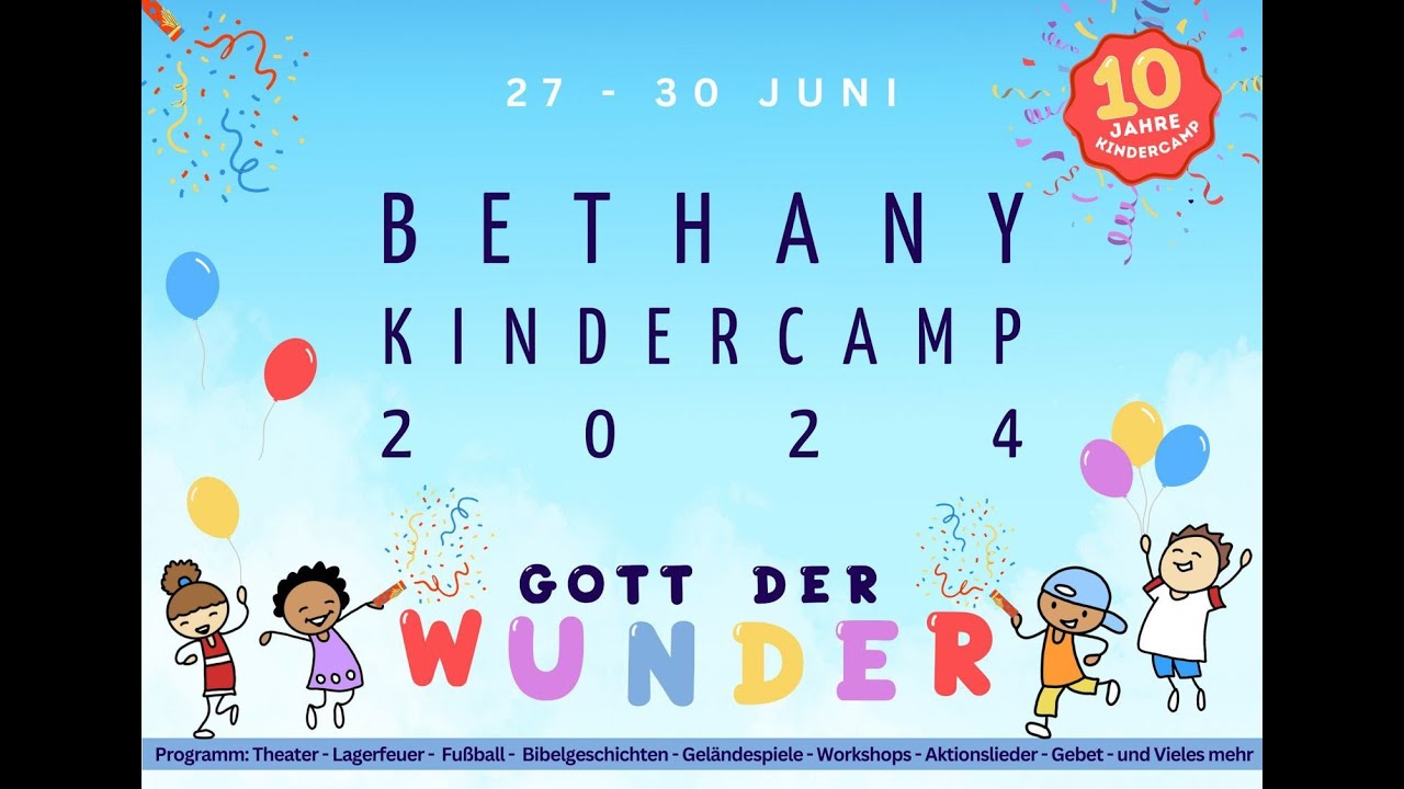 Bethany Kindercamp Abschlussgottesdienst