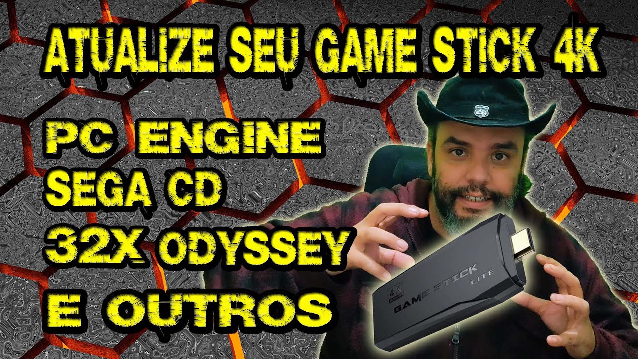 Deixei seu Game Stick 4k atualizado com PC ENGINE - MASTER - SEGA CD - ODYSSEY e outros sistemas