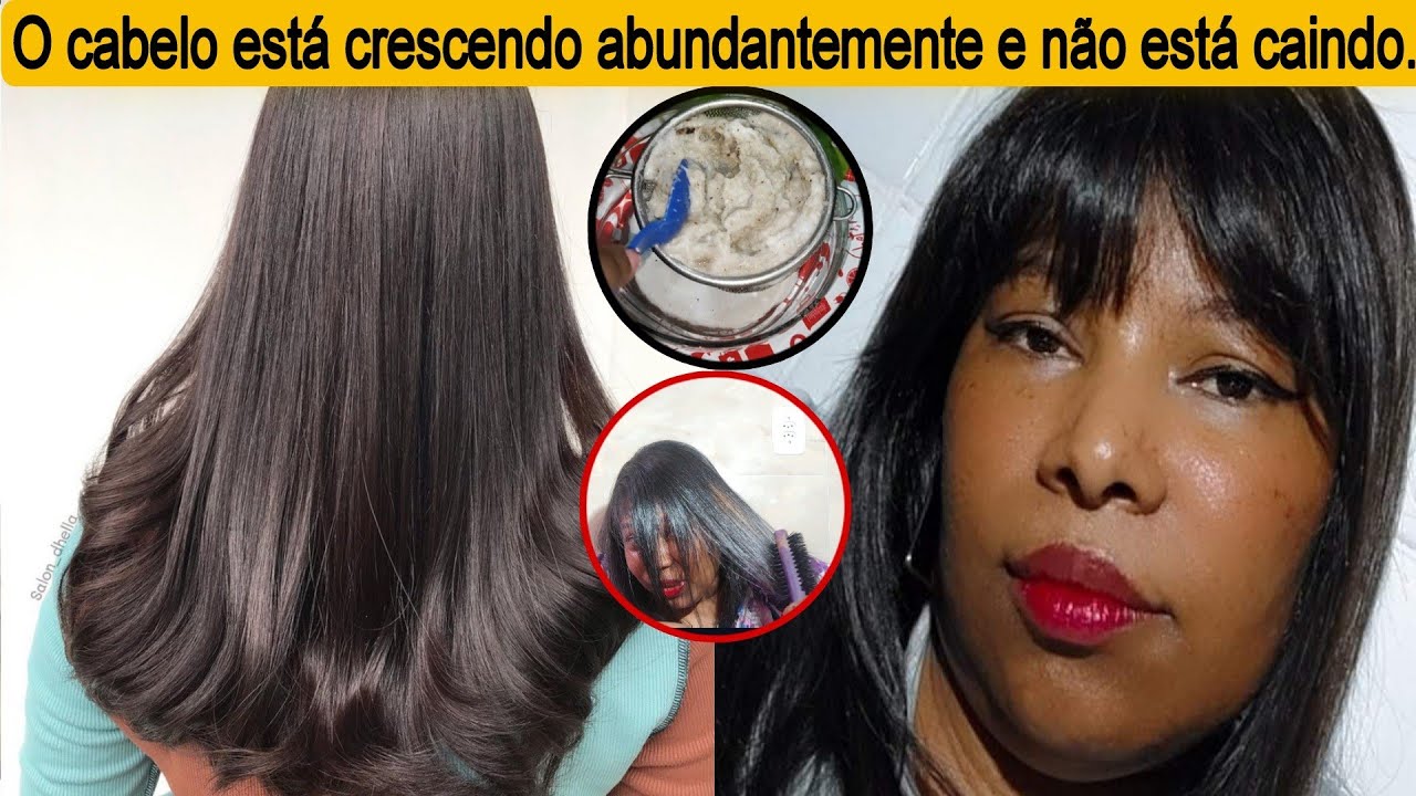 O CABELO CRESCE MUITO E NÃO CAI, MELHOR RECEITA DO MUNDO PARA CRESCER CABELO