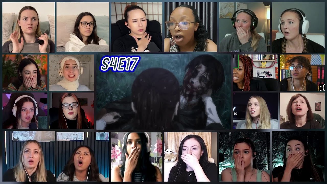 Attack on Titan Season 4 Episode 17 Girls Reaction Mashup |  進撃の巨人