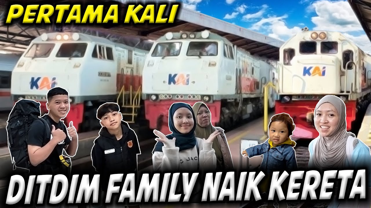 DITDIM DAN HANIN PERTAMAKALI NGERASAIN NAIK KERETA API!! RASANYA GINI TERNYATA...
