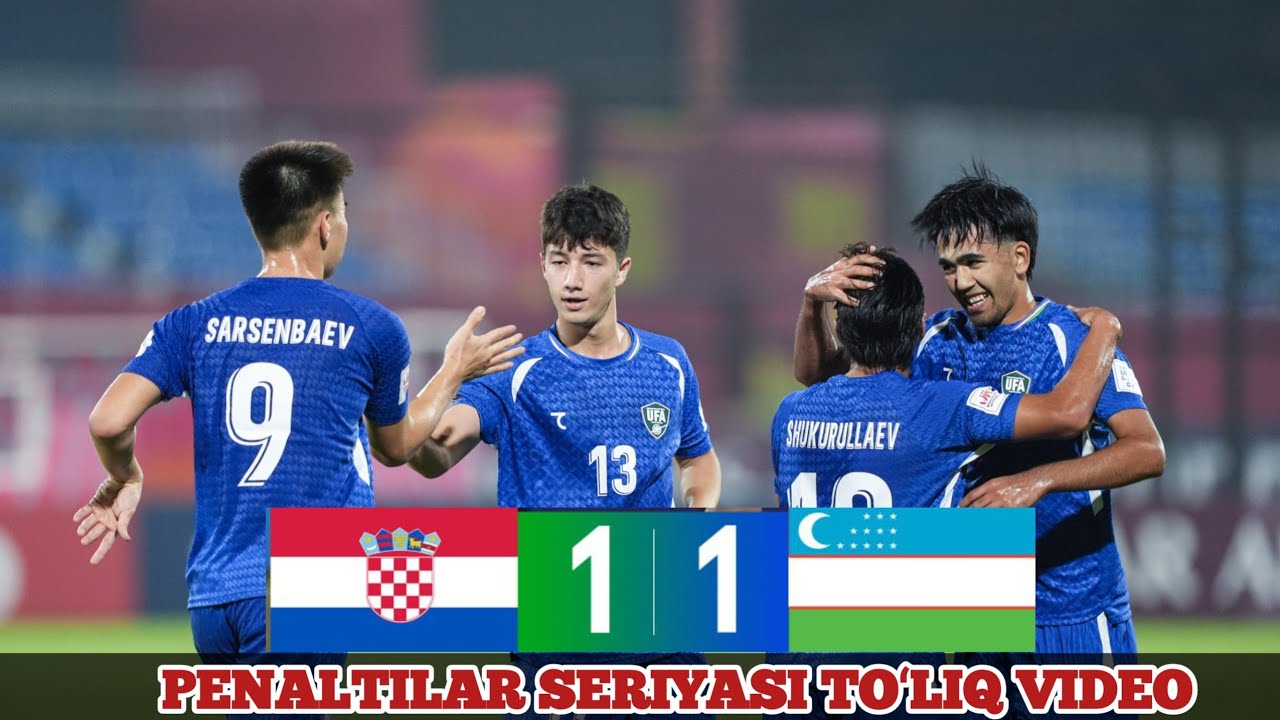 U-17 JAXON CHEMPIONATI OʻZBEKISTON - XORVATIYA PENALTILAR SERIYASI! TOʻLIQ VIDEO! 
