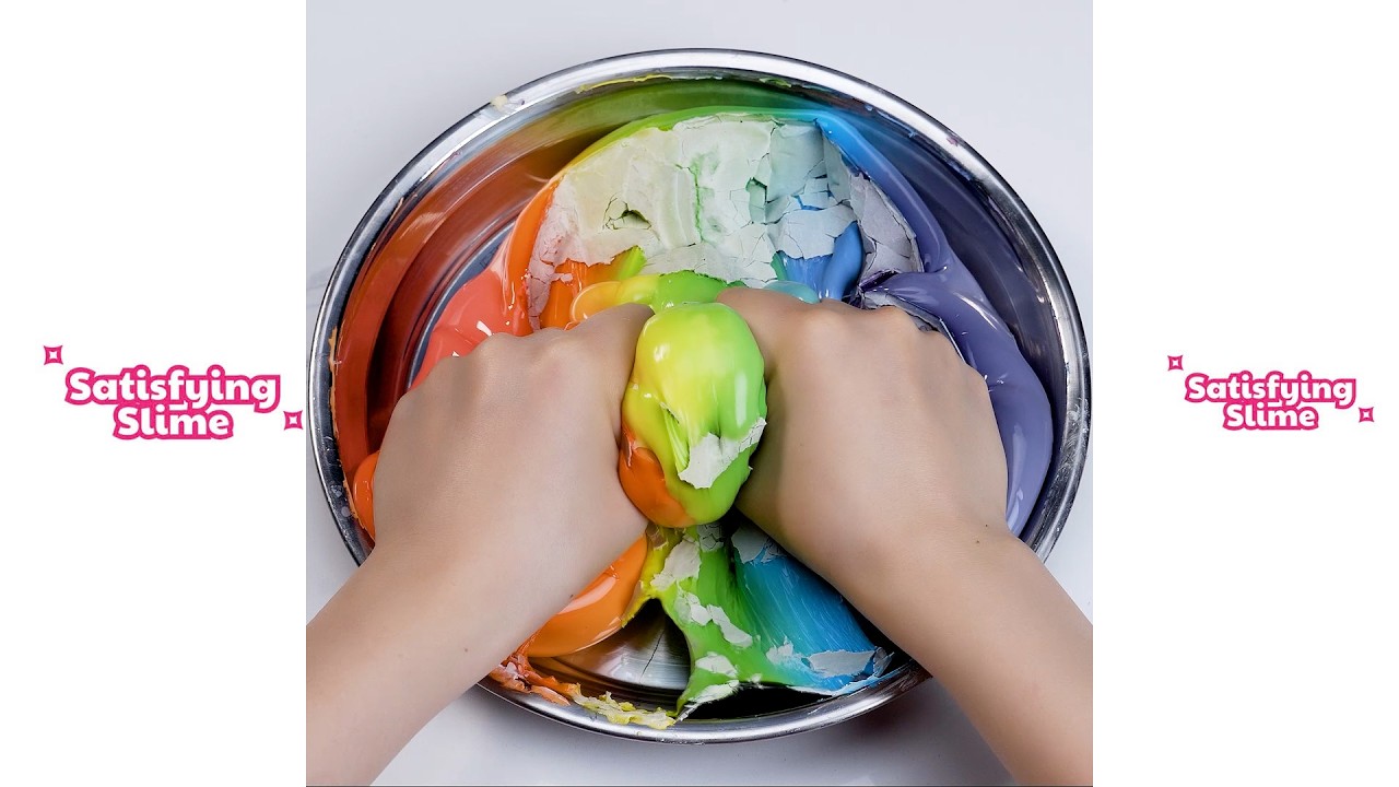 Relaxing Rainbow Slime ASMR Featuring Pure Satisfaction Reduce Stress ( No Talking ) #22