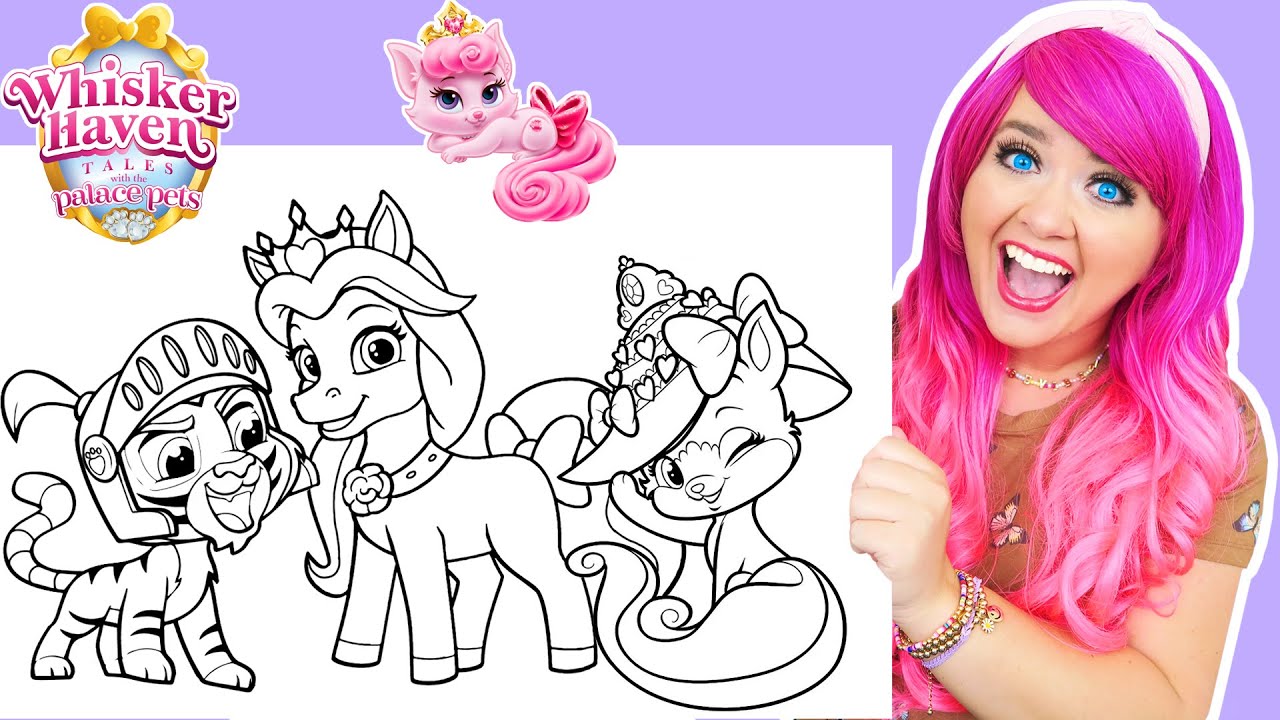 Coloring Whisker Haven Palace Pets Coloring Pages | Prismacolor Markers & Colored Pencils