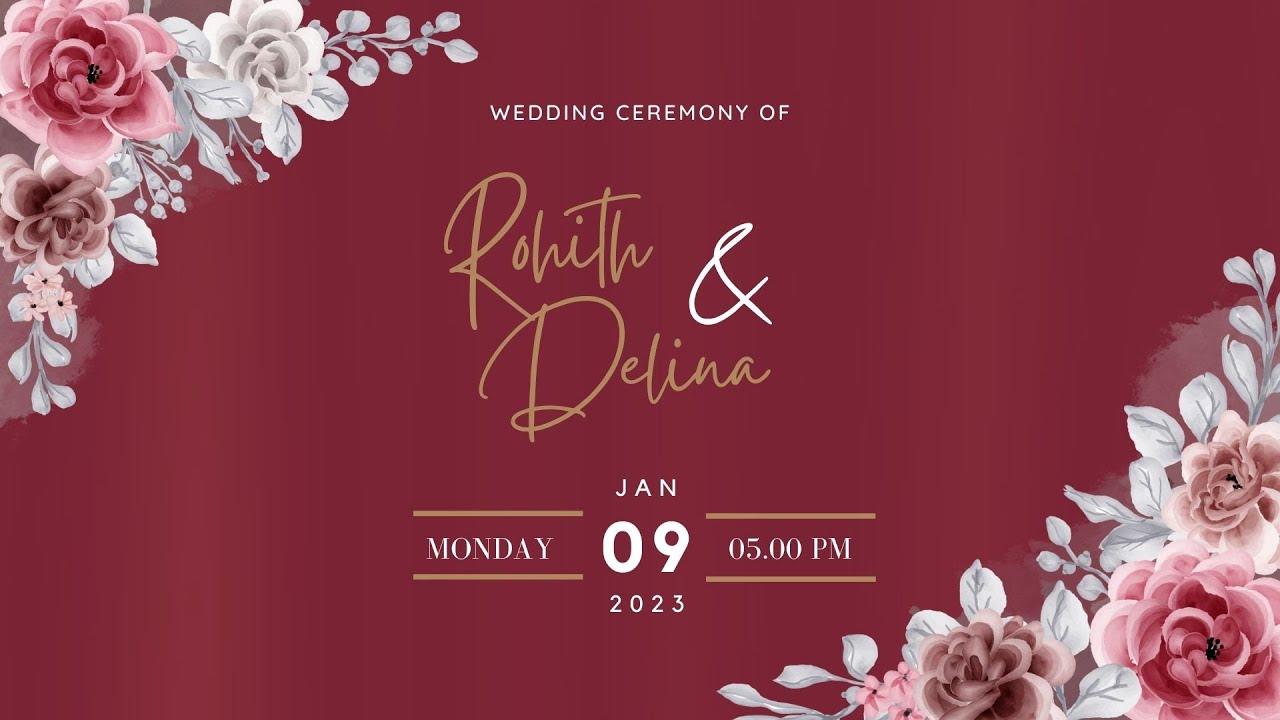 Wedding Ceremony of Rohith & Delina | 09.01.2023 | 4.30PM