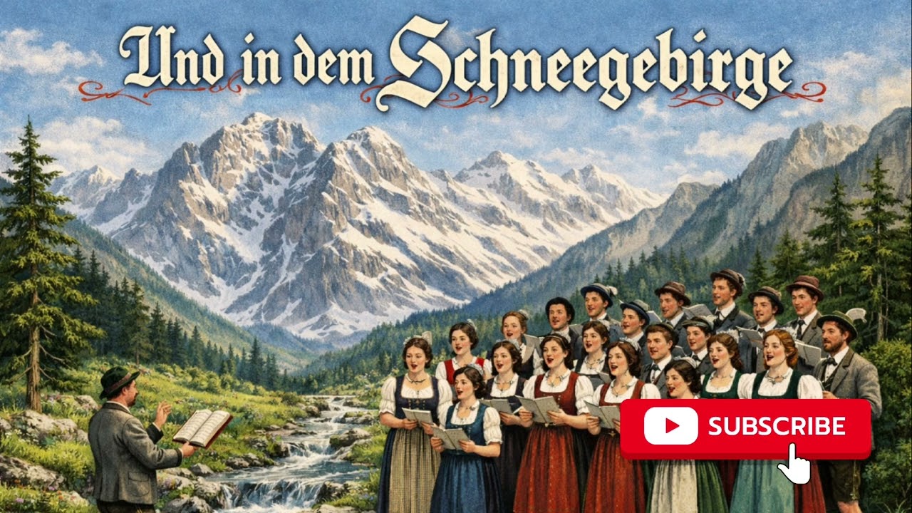 Und in dem Schneegebirge ❄️ Wunderschöner Chor in alpiner Natur