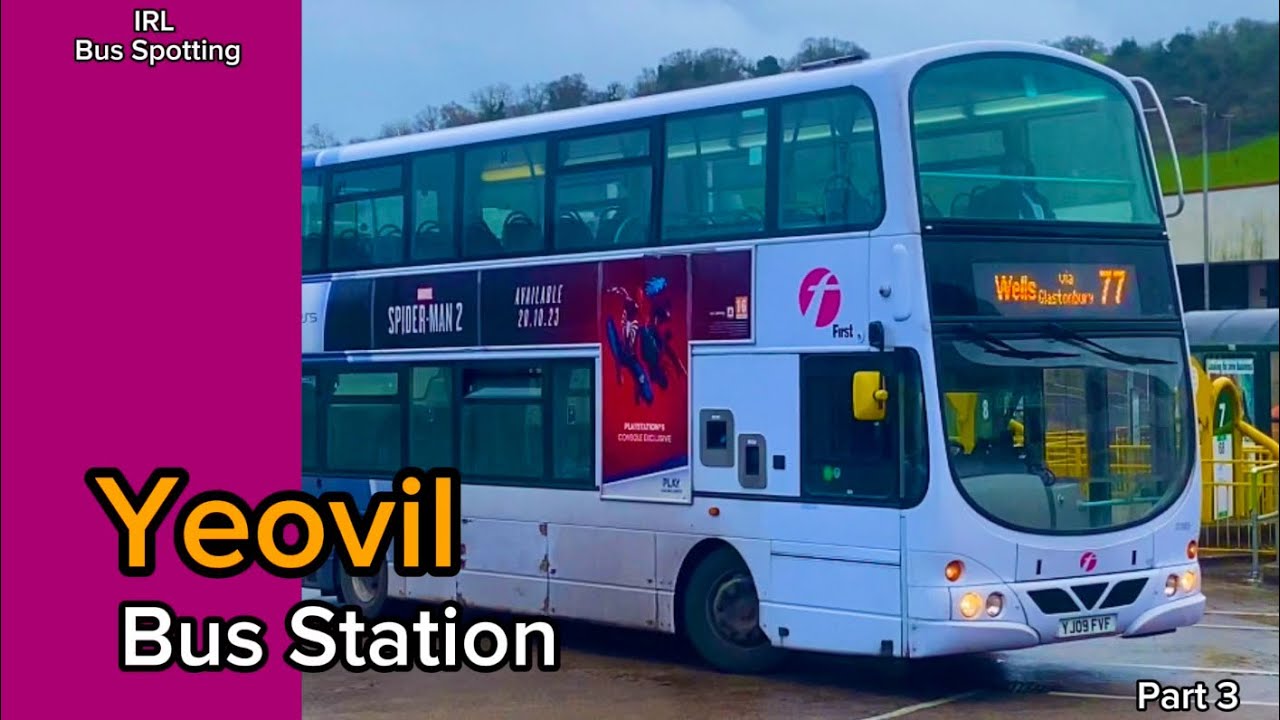 Buses at Yeovil Bus Station - (15/3/24) - 4K 60fps - Part 3