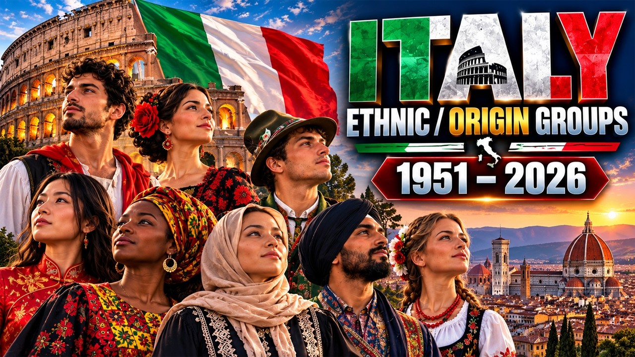 How Italy&rsquo;s Ethnic Groups Changed | 1951&ndash;2026