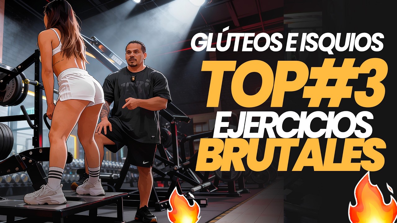 Glúteos e isquios, top #3 ejercicios más BRUTALES 😱🏋️‍♂️