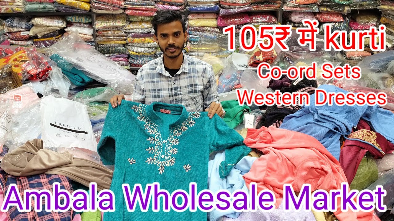 लौ भई आ गया Winter का पहला stock सीधा Ambala Woolen Market से Top brand kurti, Westerns co-ord sets