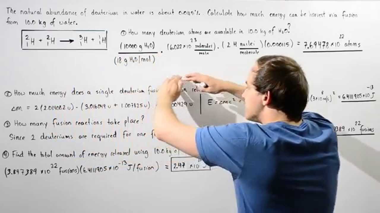 Nuclear Fusion of Deuterium Example