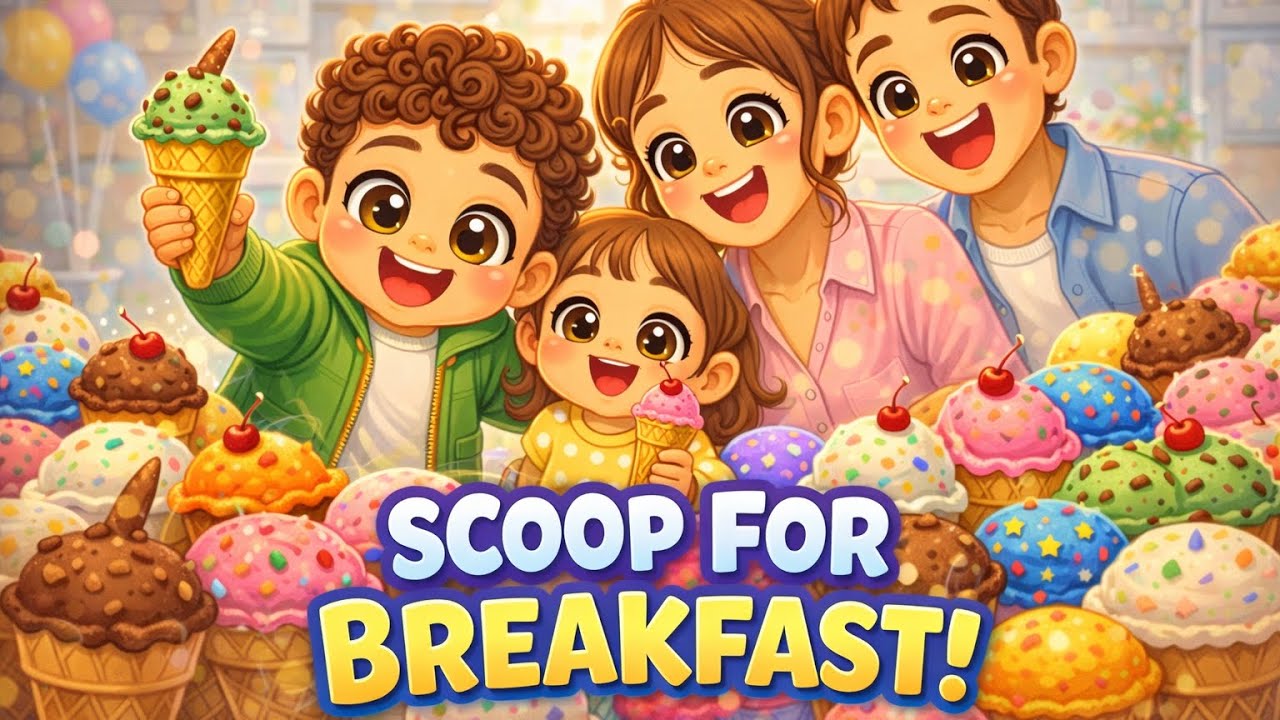 Scoop for Breakfast | Fun Ice Cream Nursery Rhyme for Kids 🍦| MelloMelo