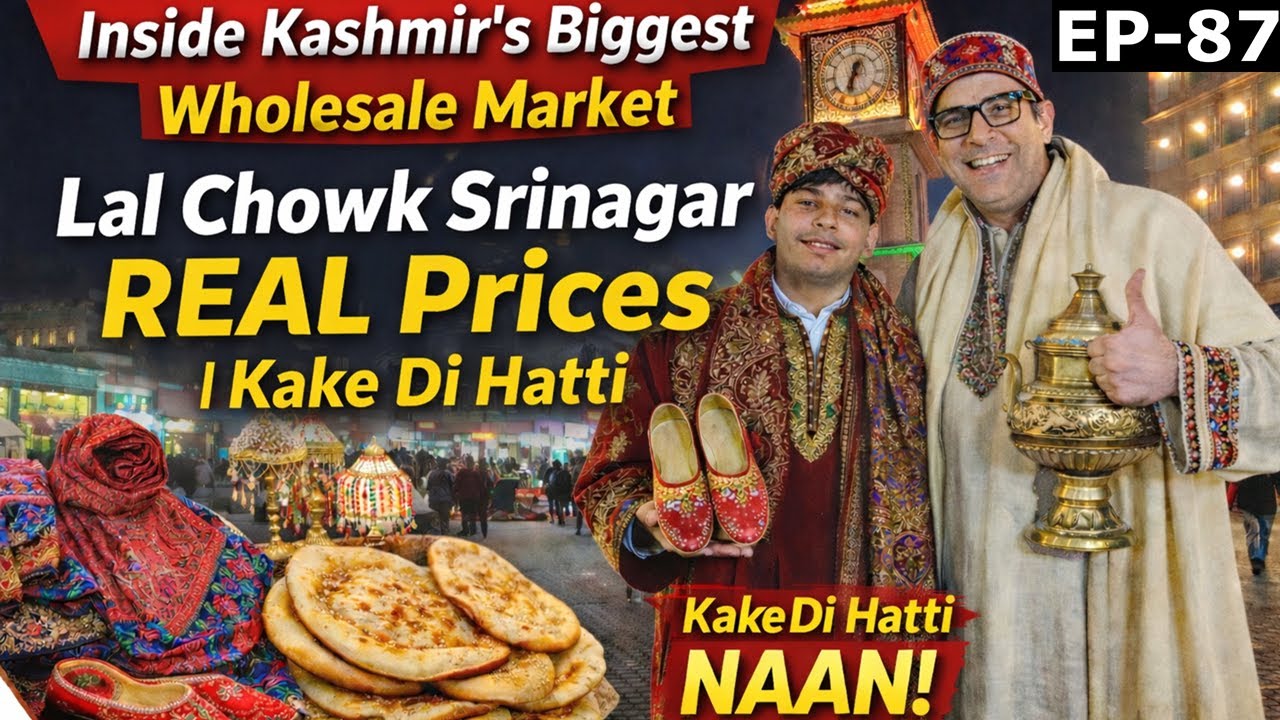 Inside Kashmir&rsquo;s BIGGEST Wholesale Market 😱 | Lal Chowk Srinagar REAL Prices | Kake Di Hatti