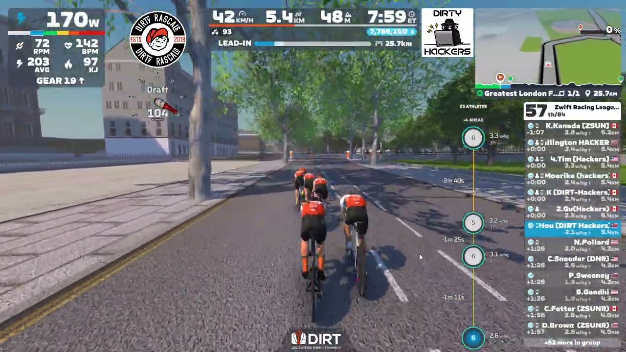 Zwift Racing League 2025-26: City Showdown | Open Lilac C1 | Greatest London Flat TTT - 04 Nov 25