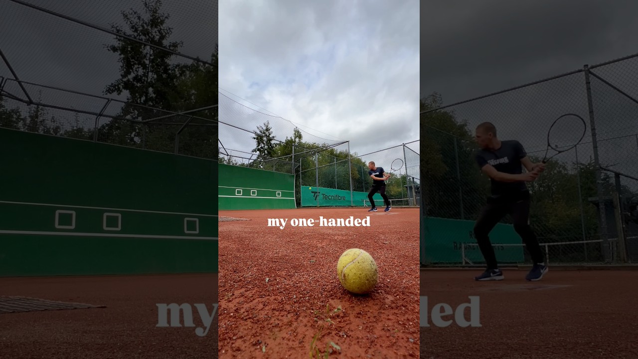 Do you play with a one-handed or a double-handed backhand?