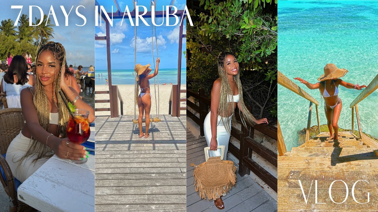 ARUBA TRAVEL VLOG| THE RITZ CARLTON, BEACH HOPPING, LOCAL EATS, NIGHT LIFE & MORE