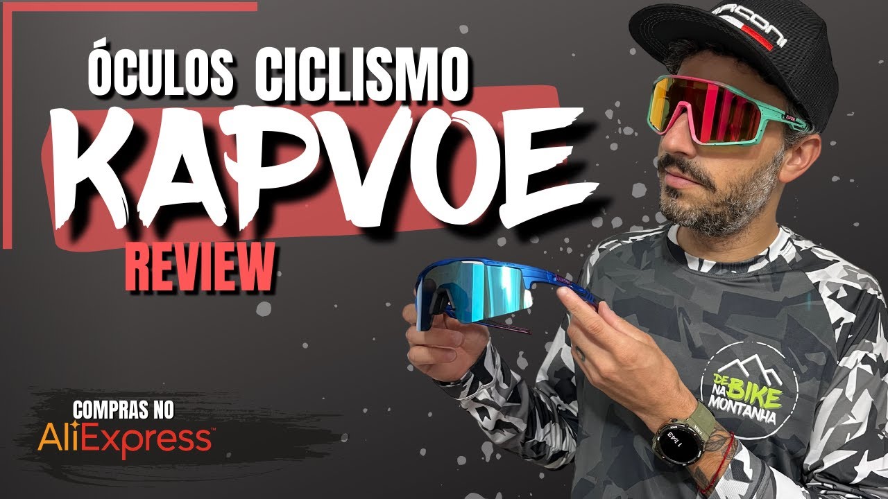 ÓCULOS DE CICLISMO KAPVOE - REVIEW - COMPRAS NO ALIEXPRESS