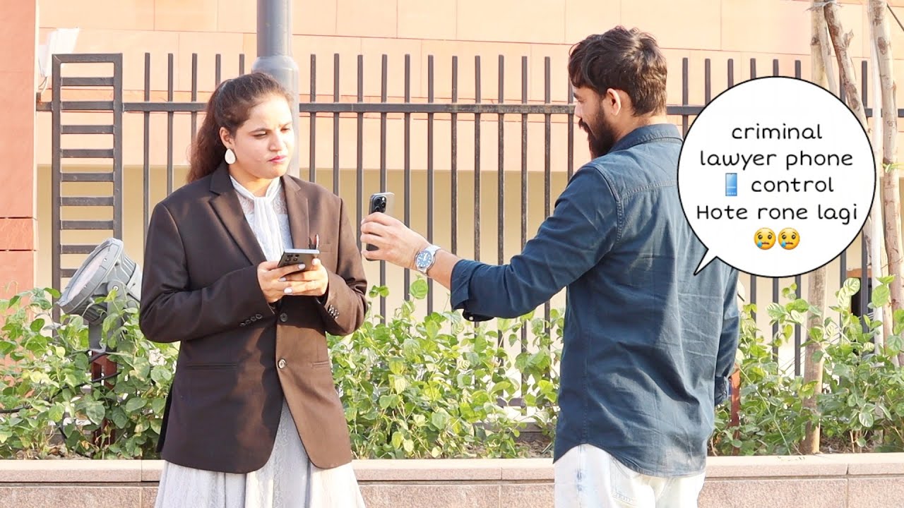 Criminal lawyer phone 📱 control Hote hi rone lagi 😢😢 prank | Vivek golden