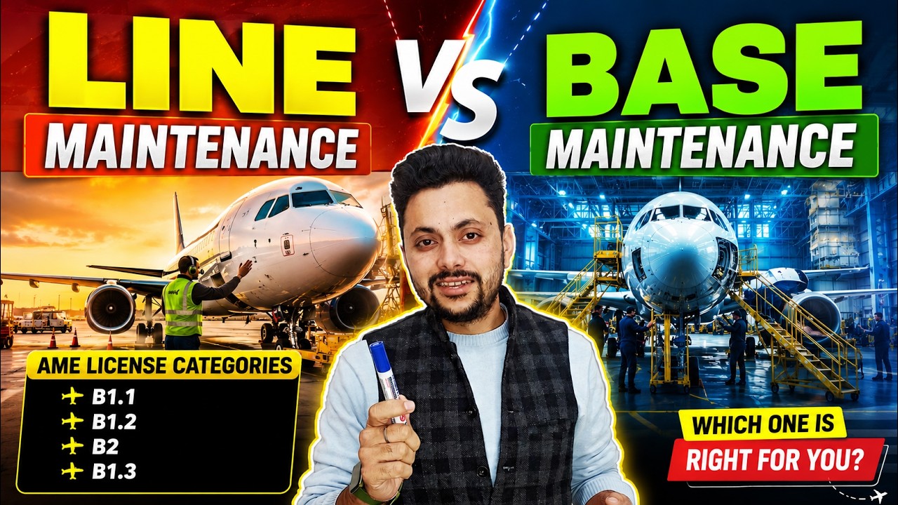 AME license Categories : Base Maintenance vs Line Maintenance: What&rsquo;s the Difference? |