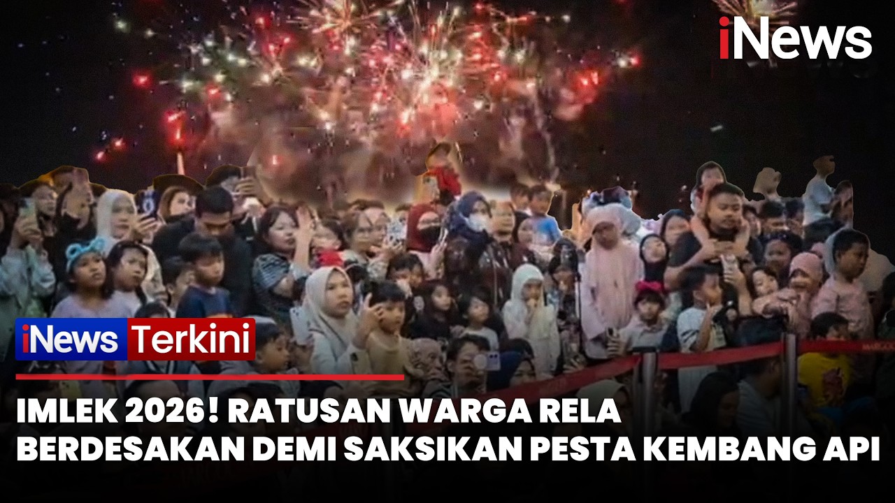 Spektakuler! Pesta Kembang Api Imlek di Margo City Diserbu Ratusan Warga | iNews Terkini