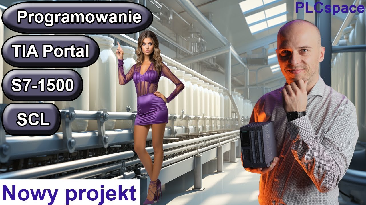 Nowy projekt - Kurs programowania PLC Siemens S7-1500 - TIA Portal - SCL
