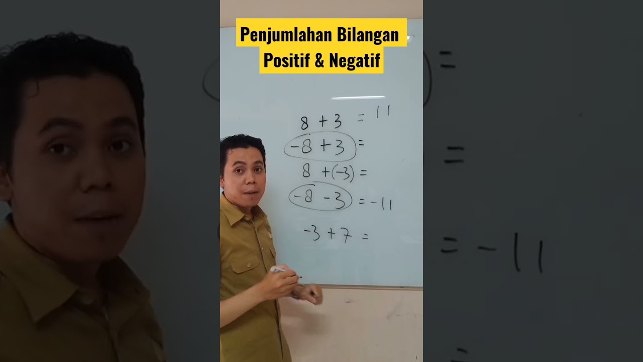 Cara Mudah penjumlahan dan pengurangan bilangan positif negatif