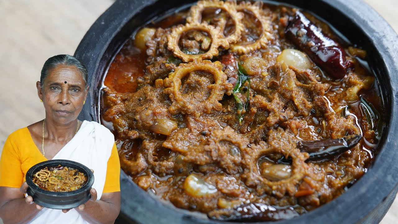 Tasty Bitter gourd Theeyal in Kerala Style | Pavakka Theeyal Recipe