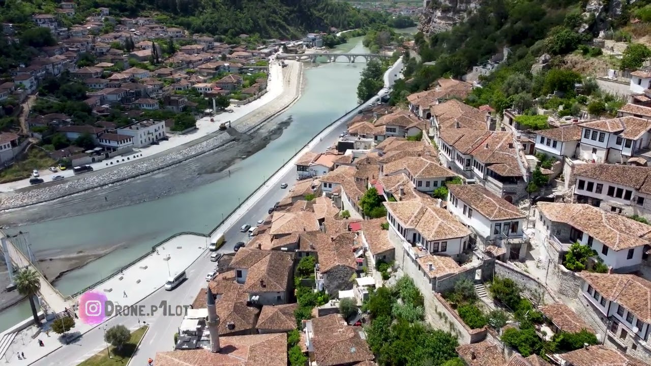 Berat / Albania / Drone 4K ultra hd / UNESCO /