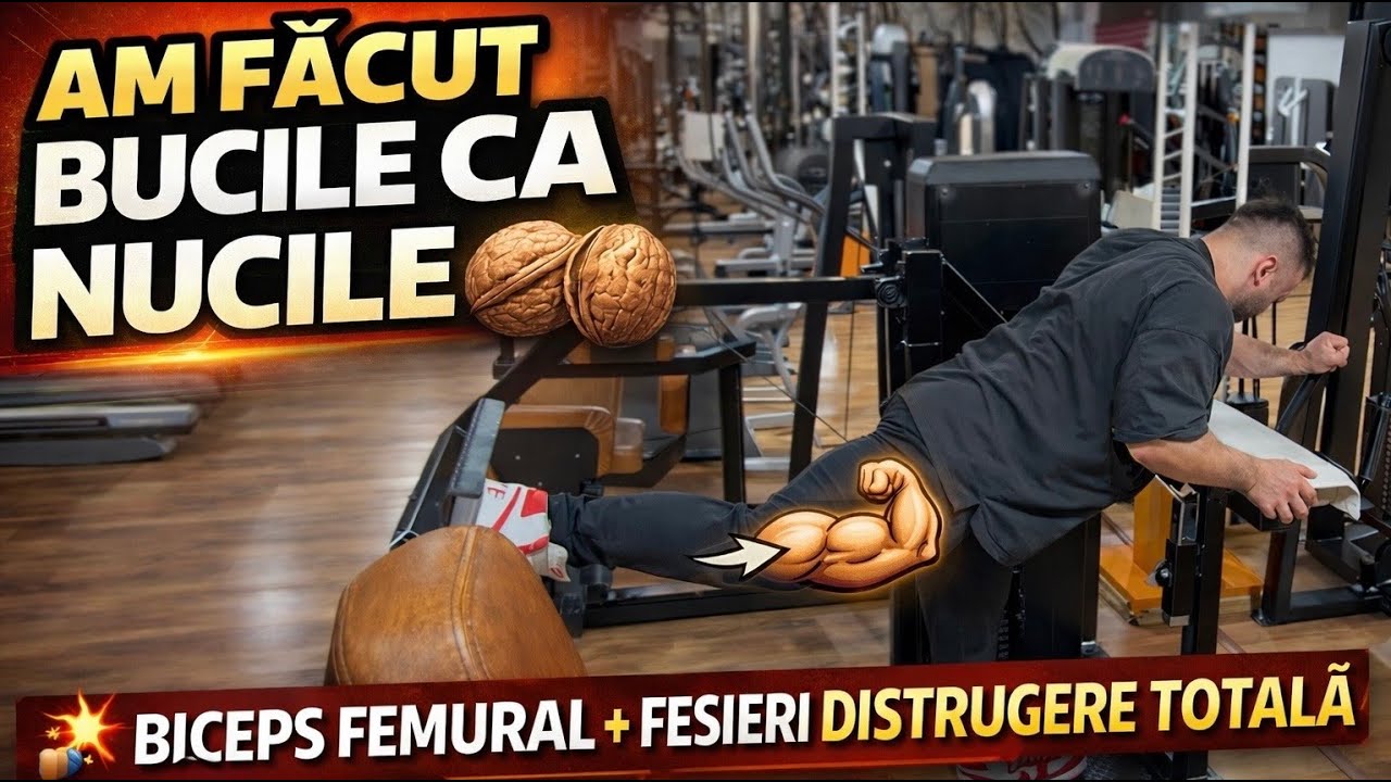 AM FĂCUT BUCILE CA NUCILE 💥 BICEPS FEMURAL + FESIERI DISTRUGERE TOTALĂ