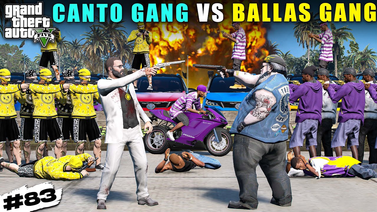 MICHAEL's POWERFUL GANG VS BALLAS GANG | GTA 5 GAMEPLAY #83