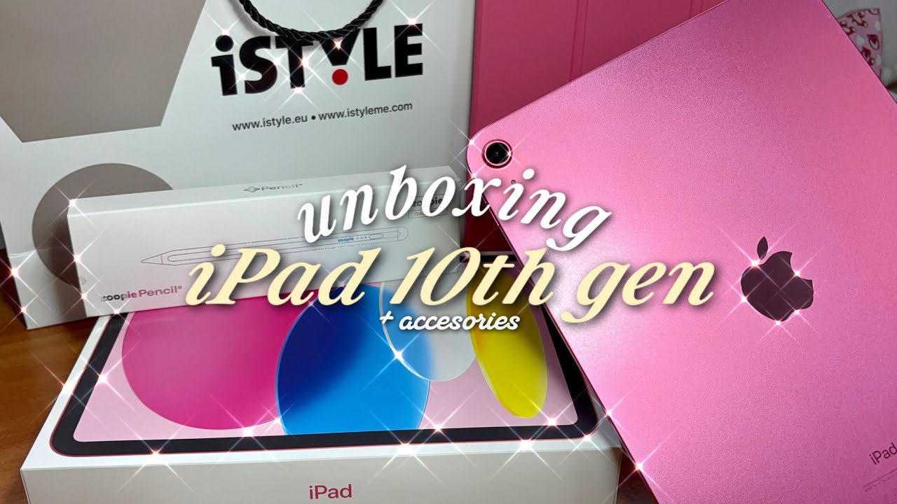 ipad 10th gen (pink) aesthetic unboxing 2026 🎀 || zoopie pencil + accessories 