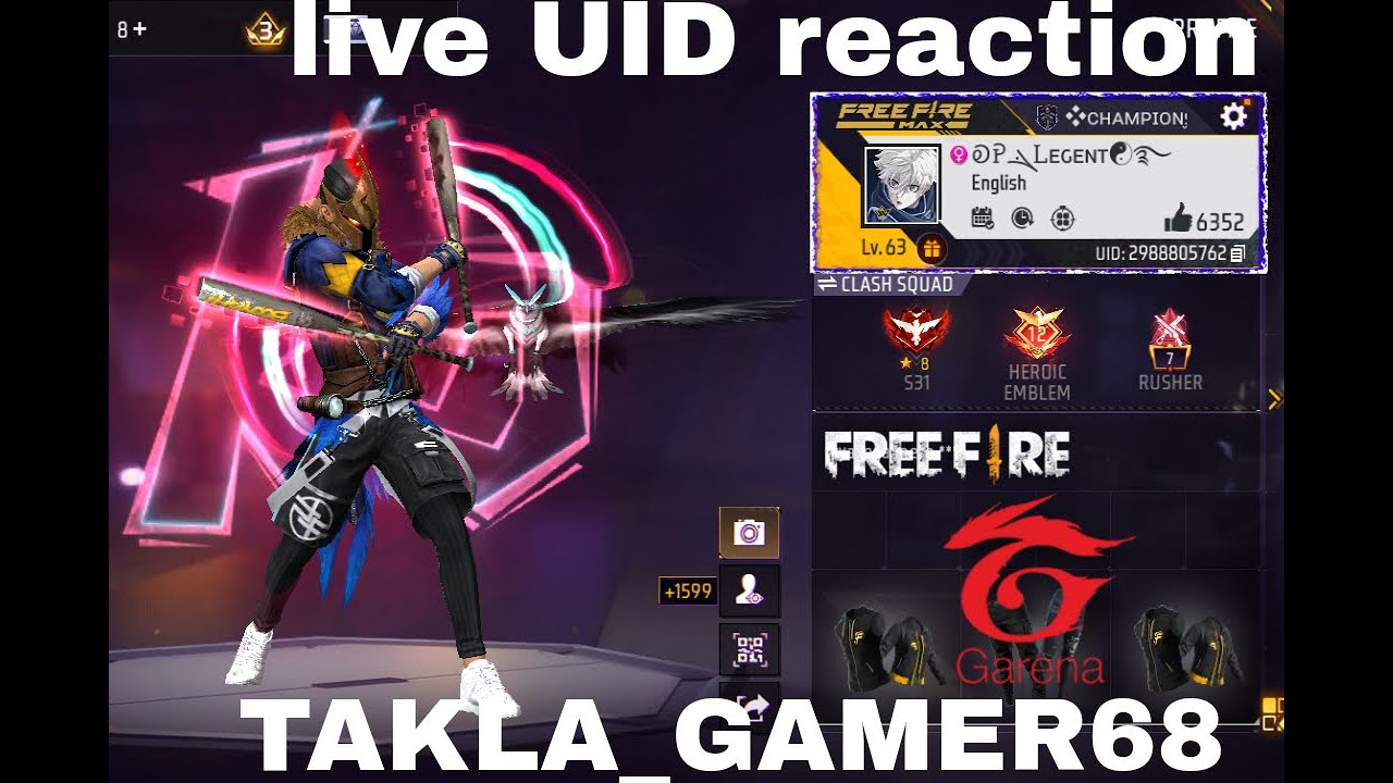 Takala Gamer..? Free Fire UID Check And Reaction