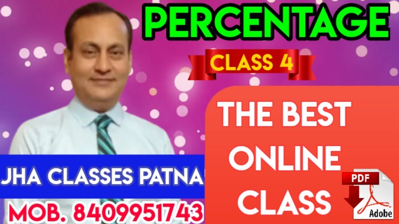 PERCENTAGE l PART 4 l By M.K.Jha #JhaclassesPatna
