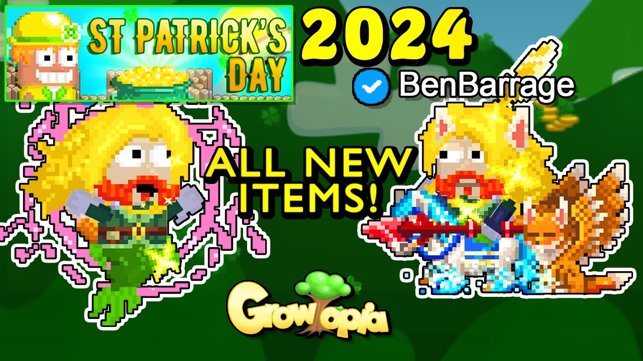 Growtopia | St. Patrick's Day ALL NEW ITEMS! (2024)