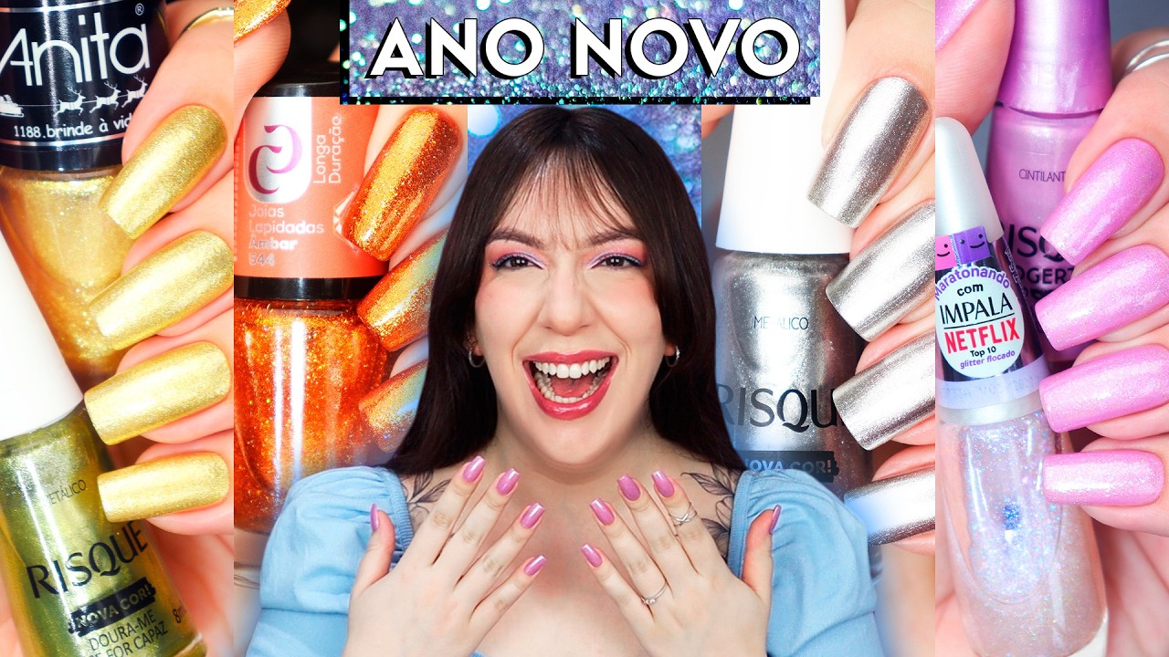 Esmaltes para o Réveillon 2025 ✨ | Inspirações, Dicas e Misturinhas para as Festas de Fim de Ano
