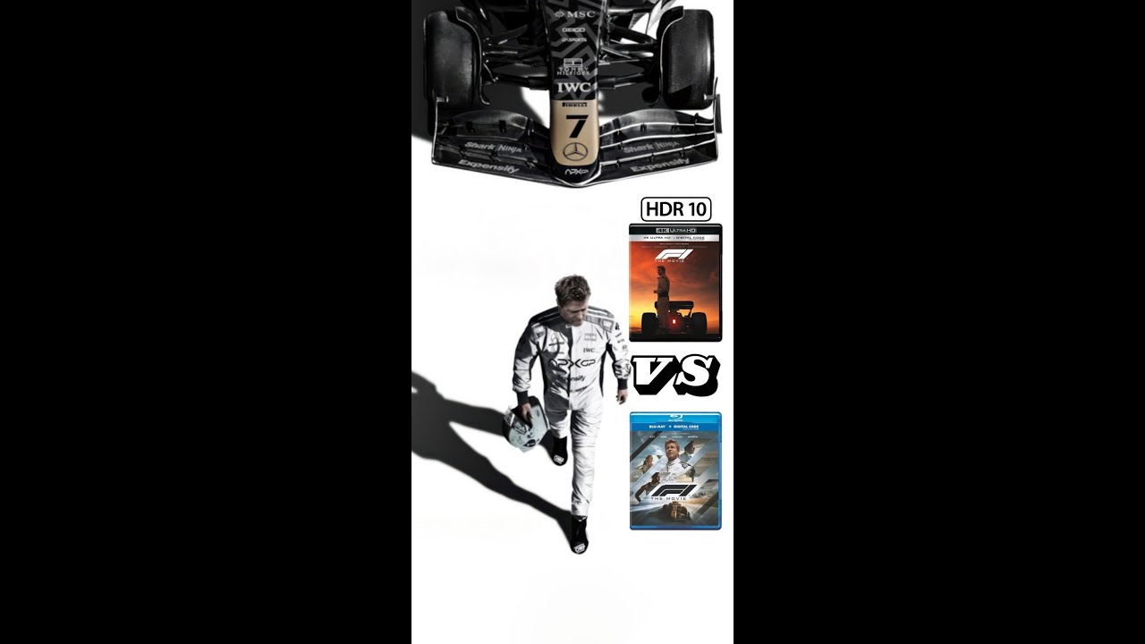 ▶ Comparison of F1: The Movie 4K (HDR10) Vs Regular Version