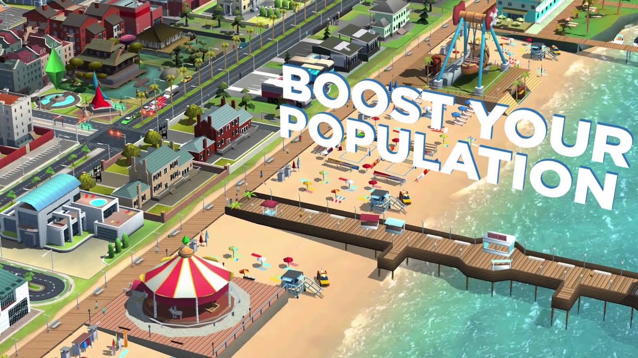 SimCity BuildIt Beach Boardwalk Update Trailer