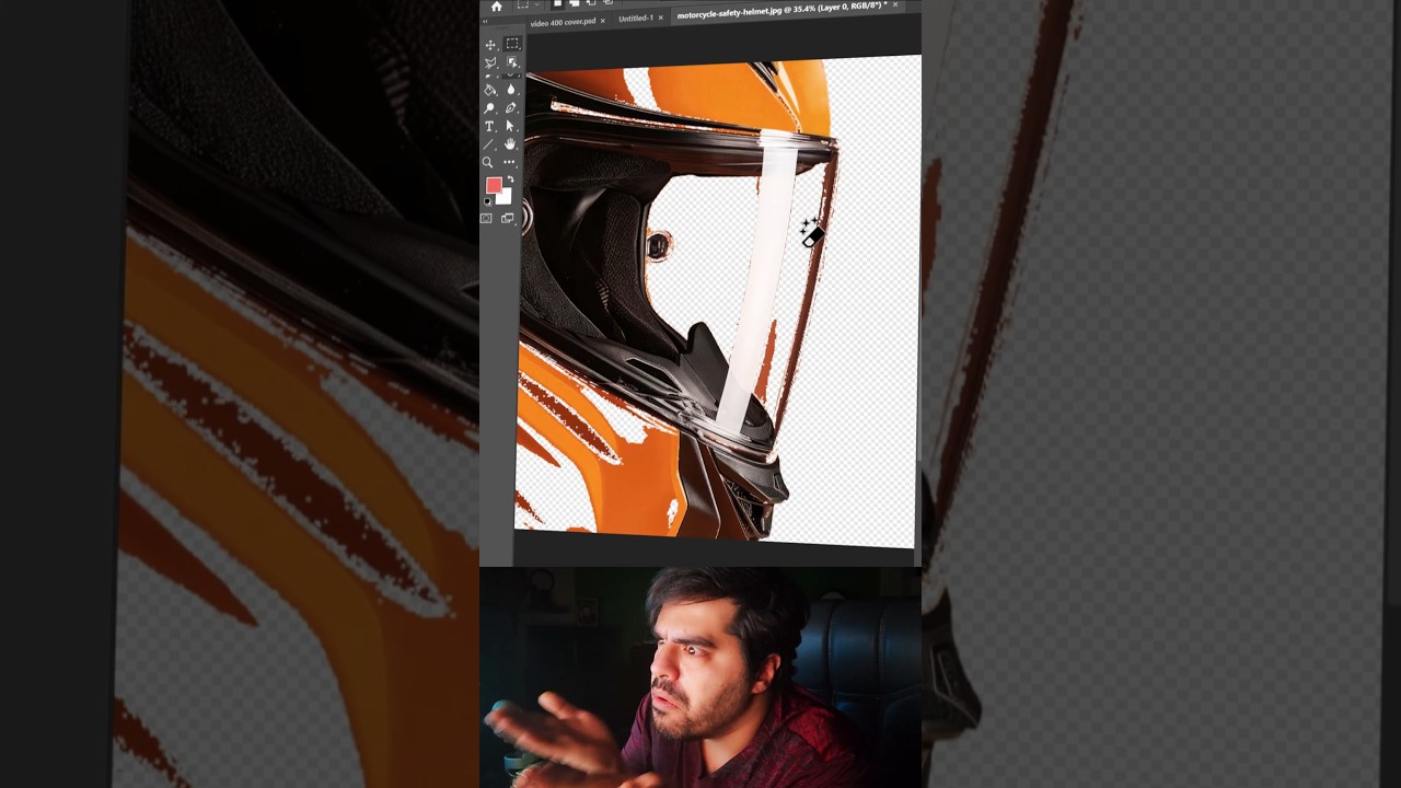 Легко удаляйте полупрозрачные элементы с помощью маскирования в Adobe Photoshop 2026 #photoshop #...