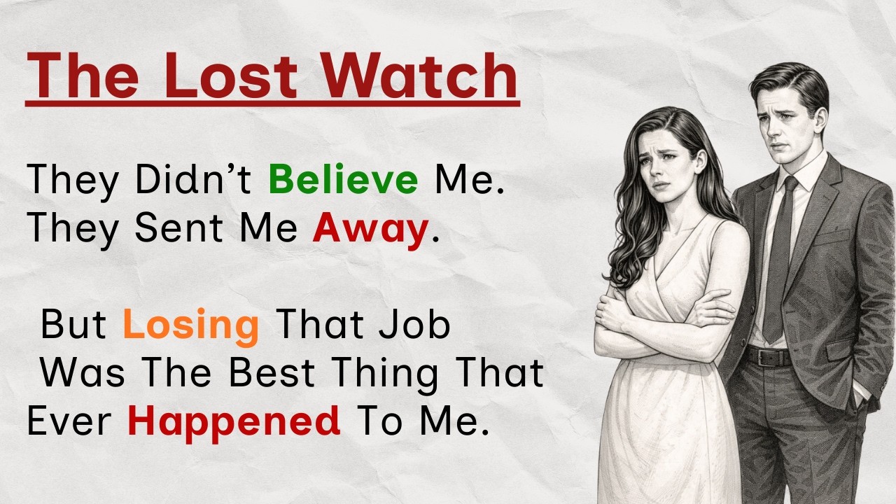 Learn English With Stories Level 3 ✅ The Lost Watch ✅ English Listening Practice