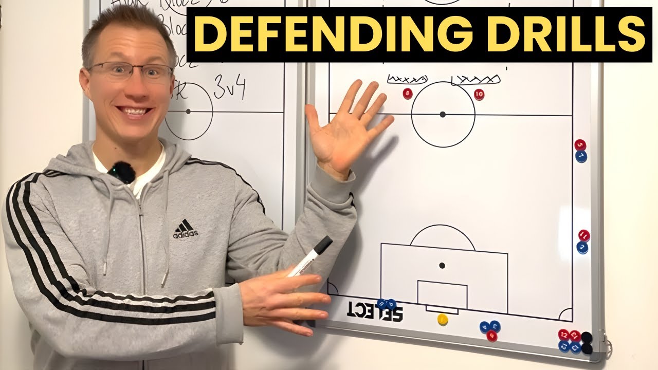 5 Essential Defensive Drills For Every Team | UEFA C/B Coaching Tactical Board