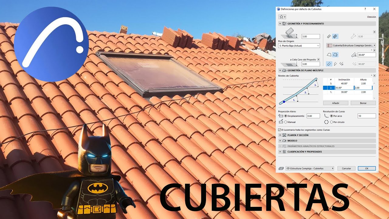 Cubiertas en Archicad